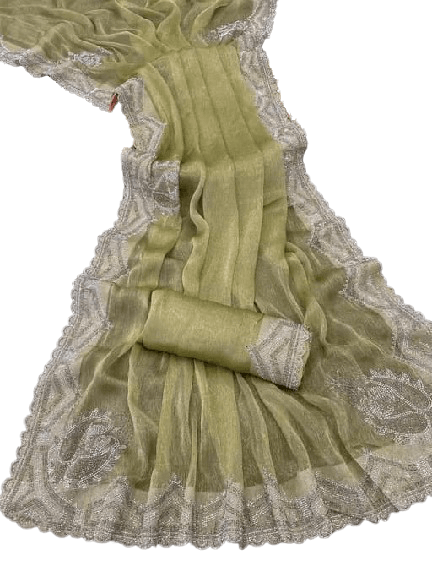 Aagyeyi Voguish Saree – Soft Silk Embellished Collection
