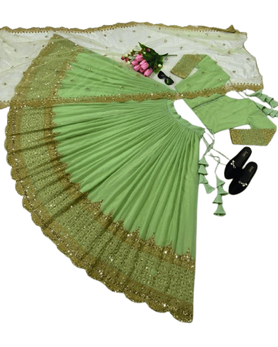 Lehenga with Choli & Dupatta