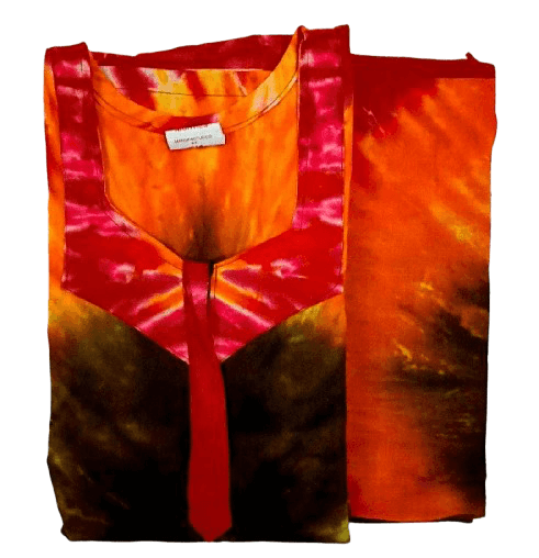 Pure Cotton Nighty with Dupatta Set – Batik Design Collection