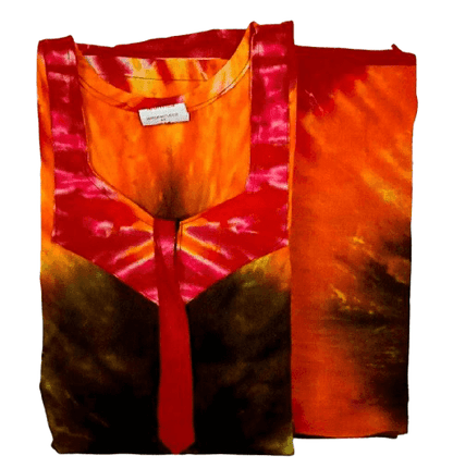Pure Cotton Nighty with Dupatta Set – Batik Design Collection