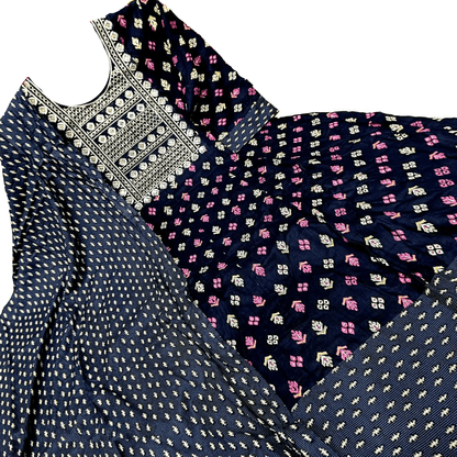 Anarkali Shawl Set – Heavy Cotton Flair Collection