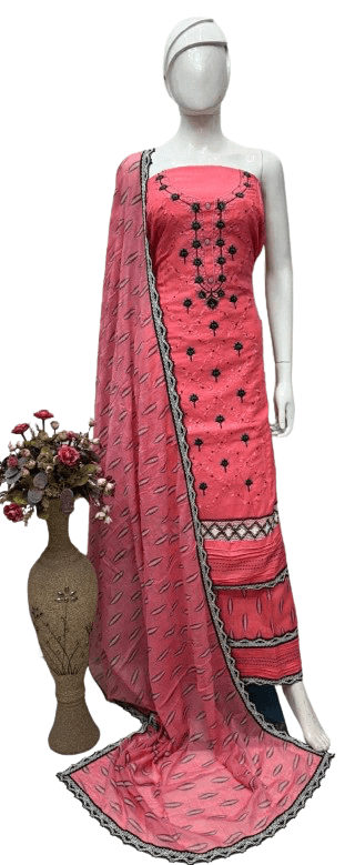 Exclusive Karachi Embroidery Suit Set – Premium Three-Piece Collection