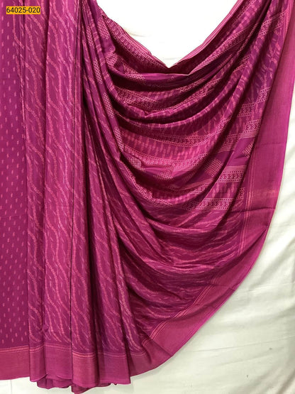 Crepe Silk Printed Saree with Matching Blouse – Lightweight & Elegant
