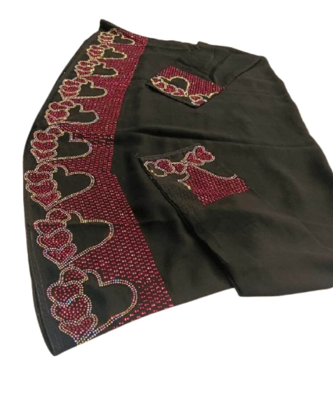 Firdous Stone Work Abaya – Semi Umbrella Collection