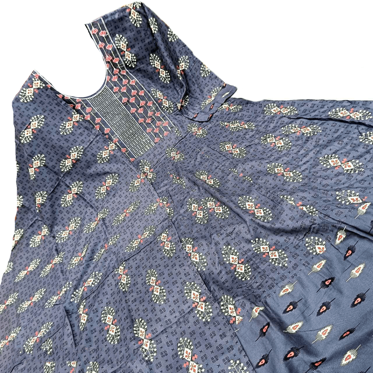 Anarkali Shawl Set – Heavy Cotton Flair Collection