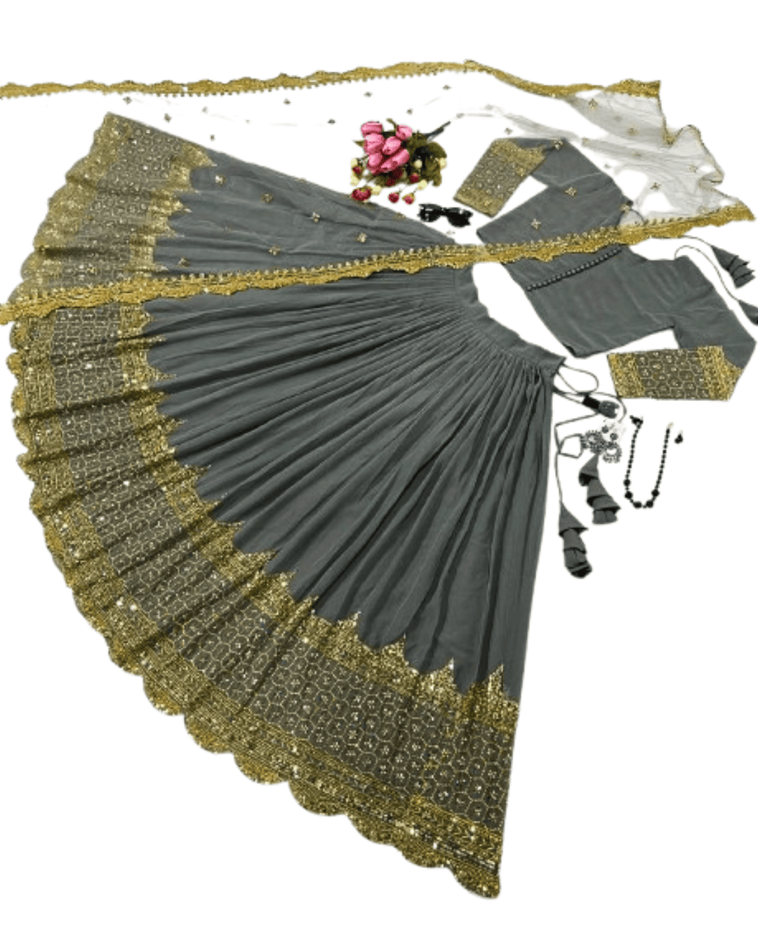Lehenga with Choli & Dupatta