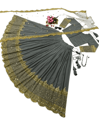 Lehenga with Choli & Dupatta