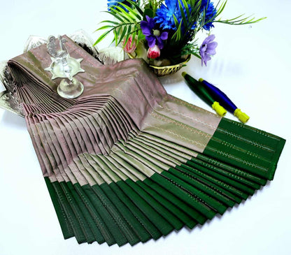 Grand Soft Silk Saree with Zari Pallu – Wedding & Party Wear