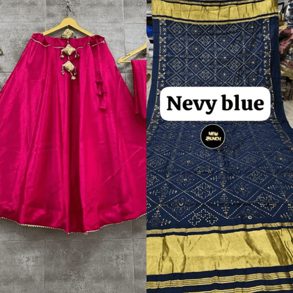 Semi Gajji Silk Lehenga Set – Party Wear Sequence Collection