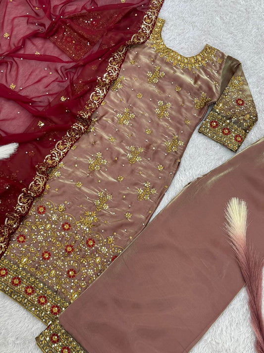 Heavy Embroidered Lehenga Choli Set with Dupatta - Bridal Collection