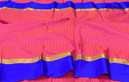 Plus Art Silk Saree with Blouse – Elegant Traditional Wear