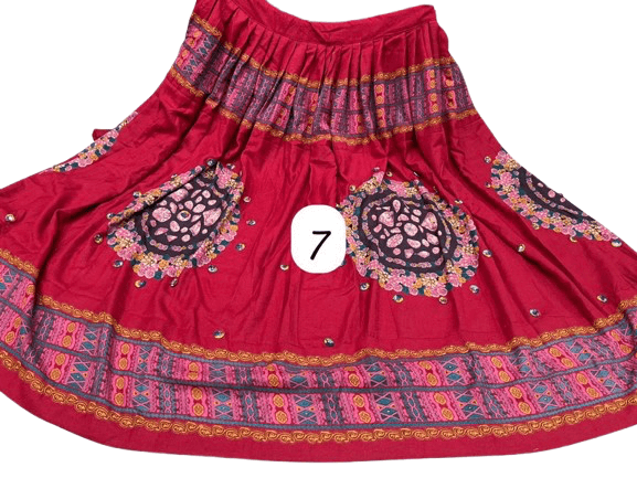 Ajrakh Elegance Skirt – 5 Meter Full Flair Collection