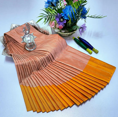 Grand Soft Silk Saree with Zari Pallu – Wedding & Party Wear