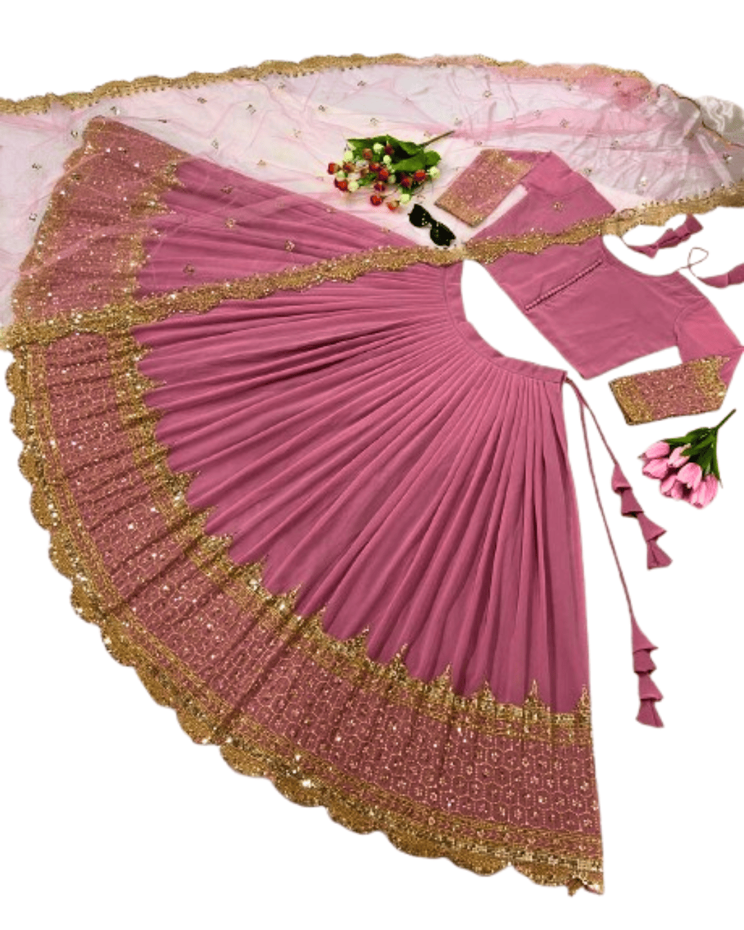 Lehenga with Choli & Dupatta