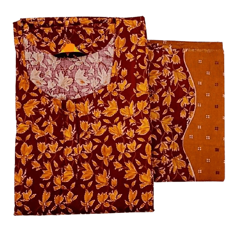 Pure Cotton Nighty with Dupatta Set – Batik Design Collection