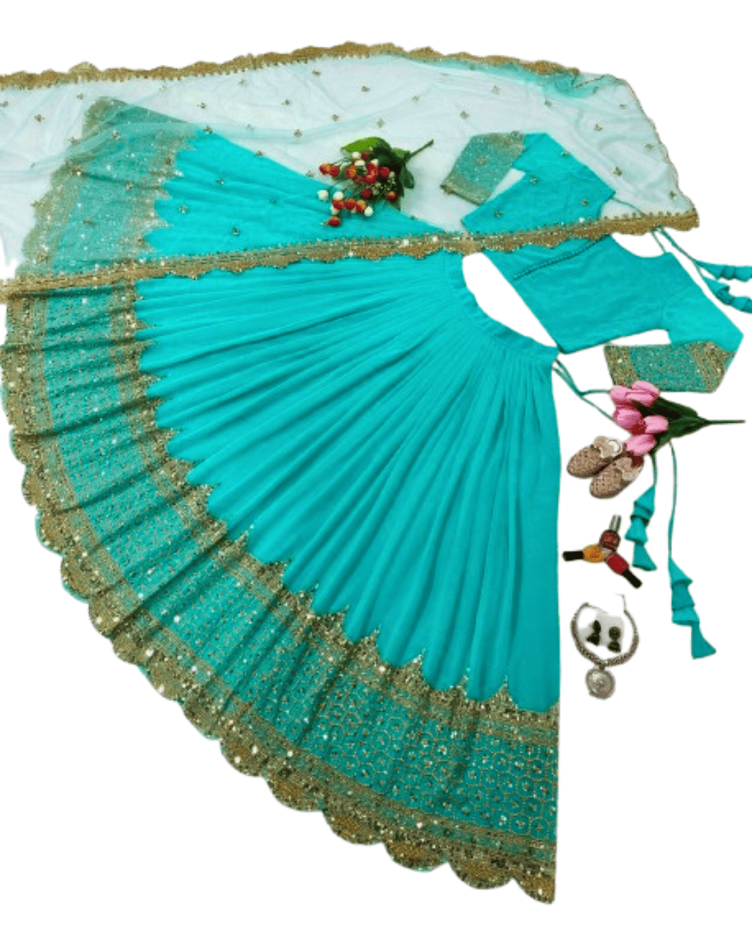 Lehenga with Choli & Dupatta