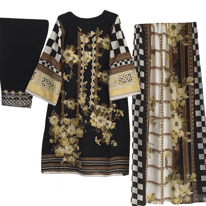 Sapphire Jazmin Lawn Suit with Chiffon Dupatta