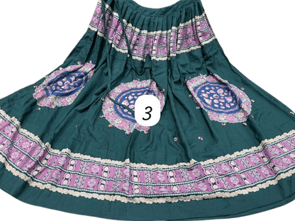 Ajrakh Elegance Skirt – 5 Meter Full Flair Collection