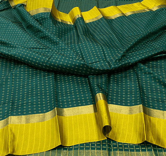 Plus Art Silk Saree with Blouse – Elegant Traditional Wear
