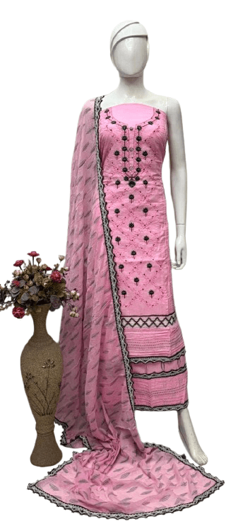 Exclusive Karachi Embroidery Suit Set – Premium Three-Piece Collection