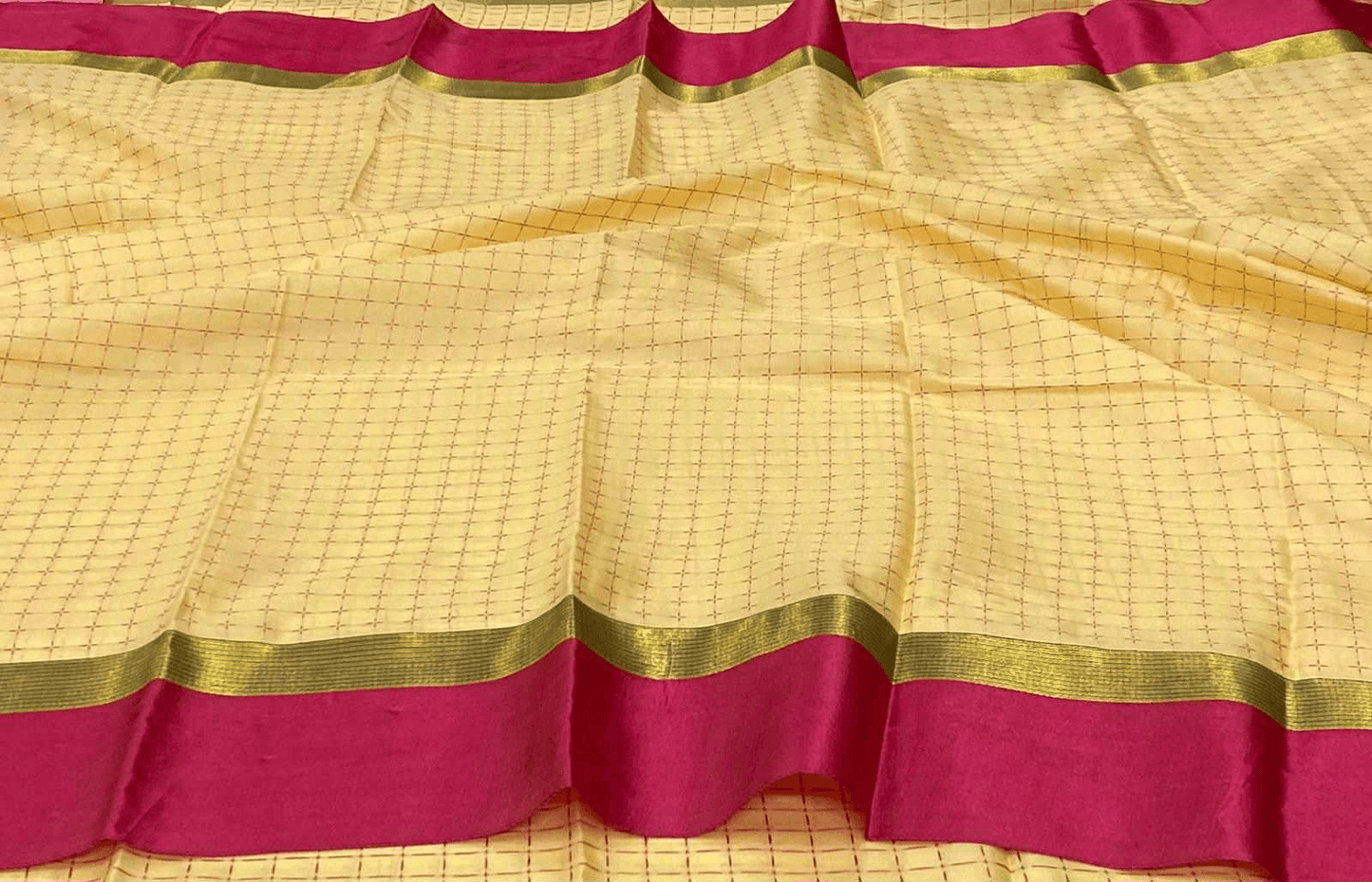 Plus Art Silk Saree with Blouse – Elegant Traditional Wear