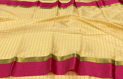 Plus Art Silk Saree with Blouse – Elegant Traditional Wear