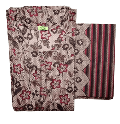 Pure Cotton Nighty with Dupatta Set – Batik Design Collection