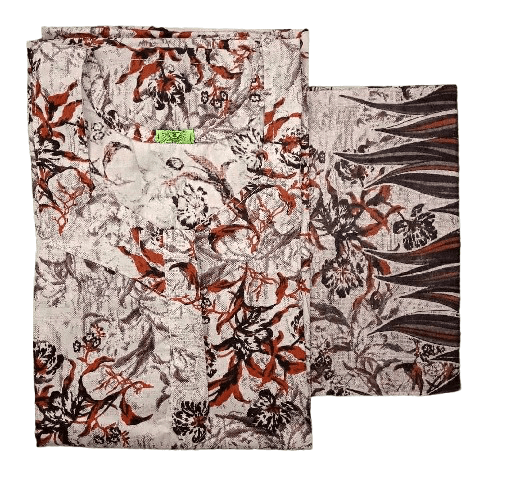 Pure Cotton Nighty with Dupatta Set – Batik Design Collection