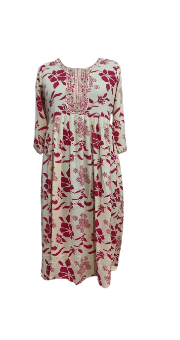 Branded Umbrella Kurti with Pocket – Rayon & Popcorn Fabric