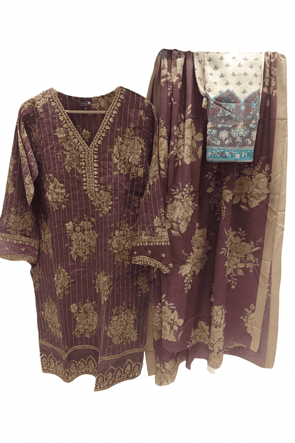 Sapphire Jazmin Lawn Suit with Chiffon Dupatta