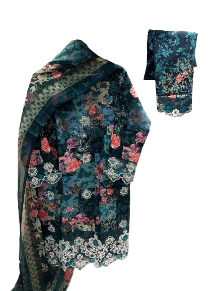 Sapphire Jazmin Lawn Suit with Chiffon Dupatta