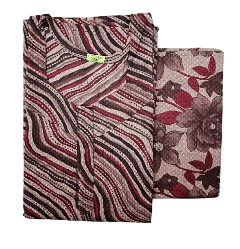 Pure Cotton Nighty with Dupatta Set – Batik Design Collection