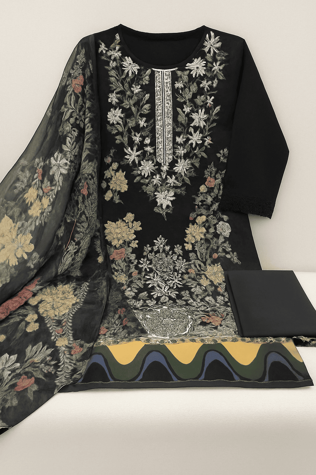 Sapphire Jazmin Lawn Suit with Chiffon Dupatta