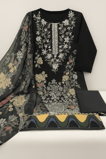 Sapphire Jazmin Lawn Suit with Chiffon Dupatta