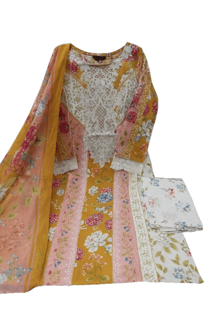 Sapphire Jazmin Lawn Suit with Chiffon Dupatta