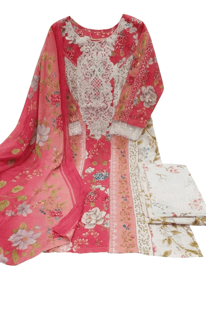 Sapphire Jazmin Lawn Suit with Chiffon Dupatta