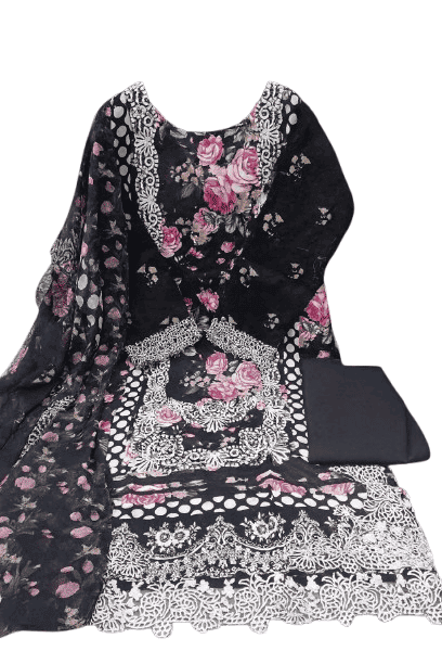 Sapphire Jazmin Lawn Suit with Chiffon Dupatta