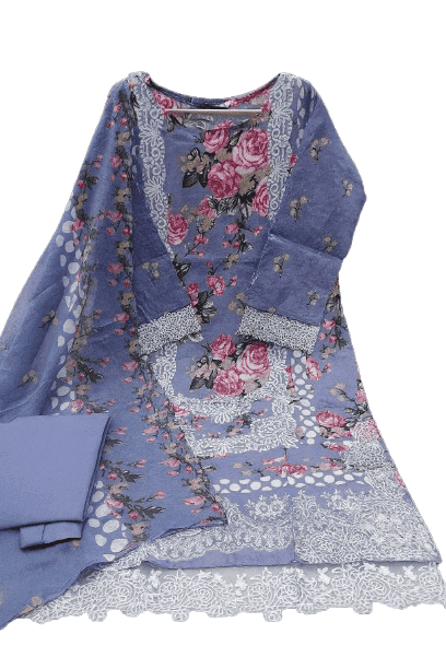 Sapphire Jazmin Lawn Suit with Chiffon Dupatta
