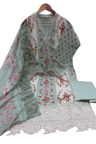 Sapphire Jazmin Lawn Suit with Chiffon Dupatta