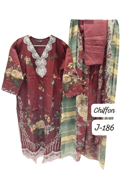 Sapphire Jazmin Lawn Suit with Chiffon Dupatta
