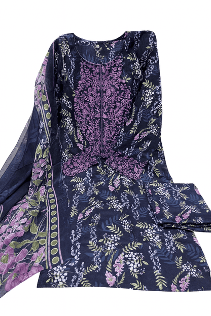 Sapphire Jazmin Lawn Suit with Chiffon Dupatta