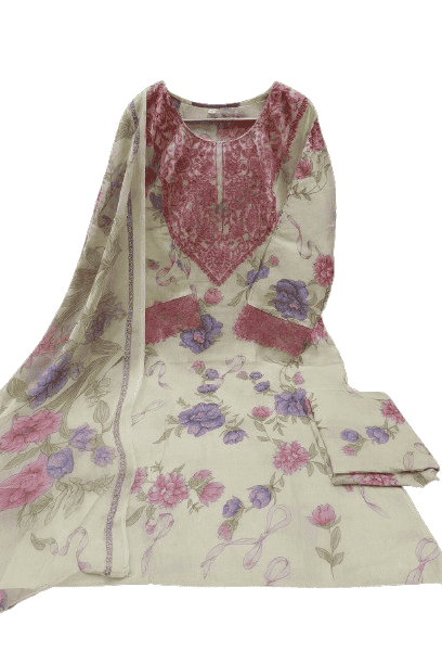 Sapphire Jazmin Lawn Suit with Chiffon Dupatta