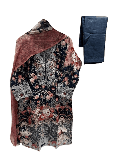 Sapphire Jazmin Lawn Suit with Chiffon Dupatta