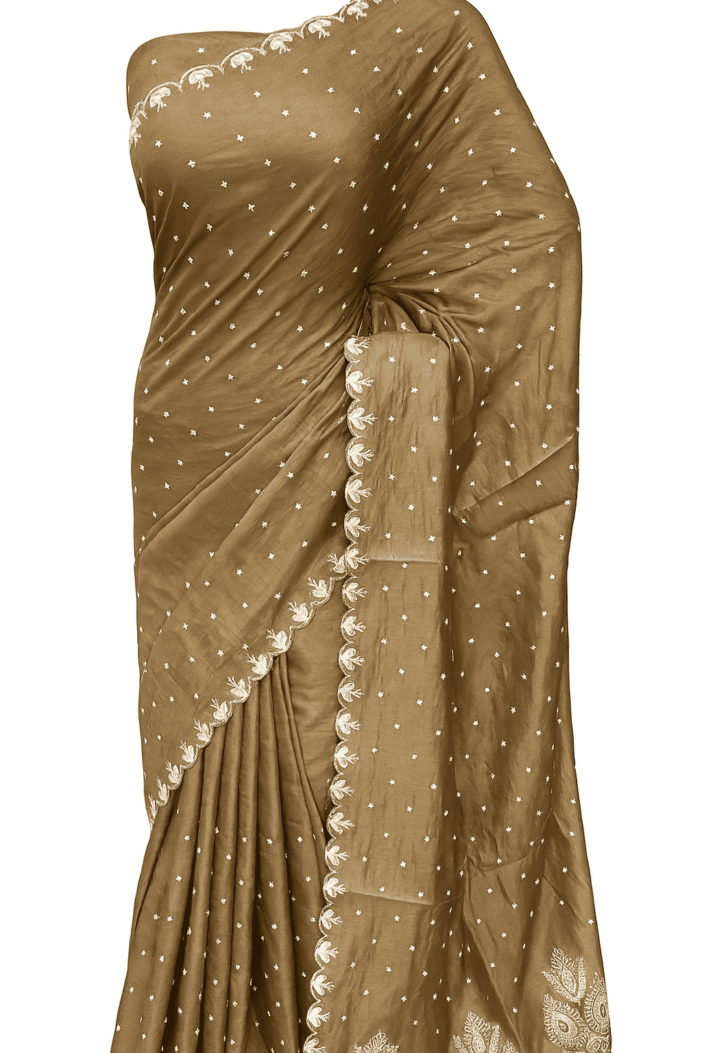 Saree with Kashmiri Style Thread