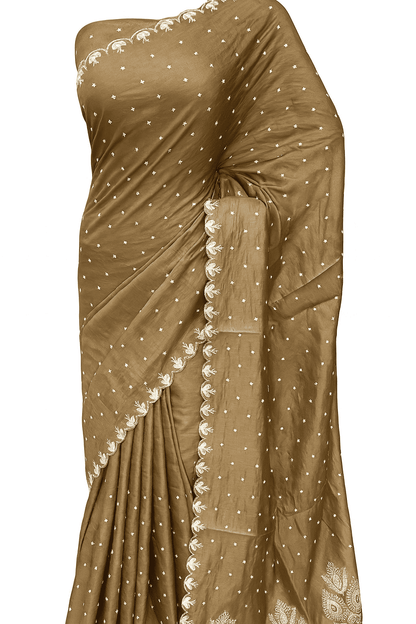Saree with Kashmiri Style Thread